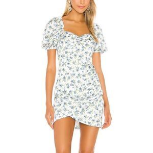 Song of Style Benverly Women White New blueberry puff sleeve mini dress XX-Large
